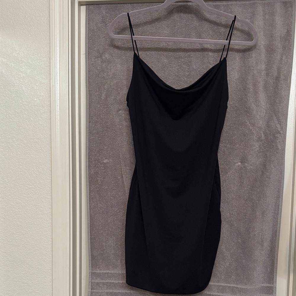 Elegant Black Slip Dress
